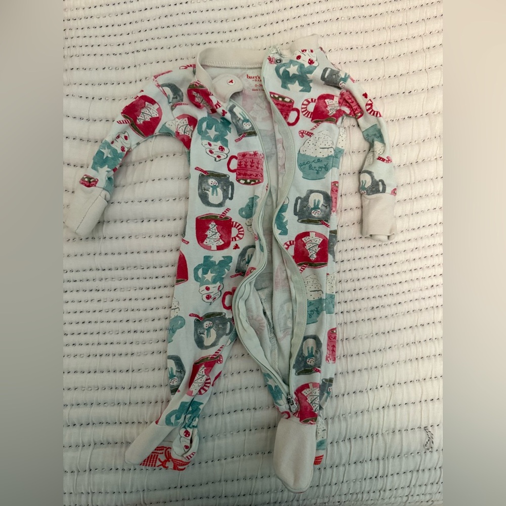 Burt’s bees baby Christmas footies